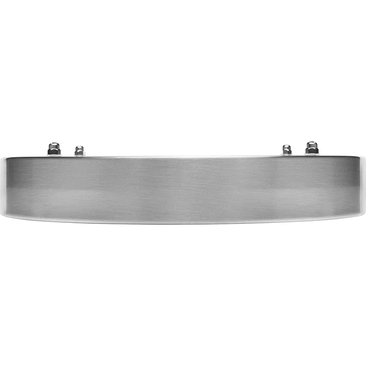 Moderne 12 Watt LED Deckenleuchte fürs Bad aus gebürstetem Stahl & Glas, IP44 – Bild 5