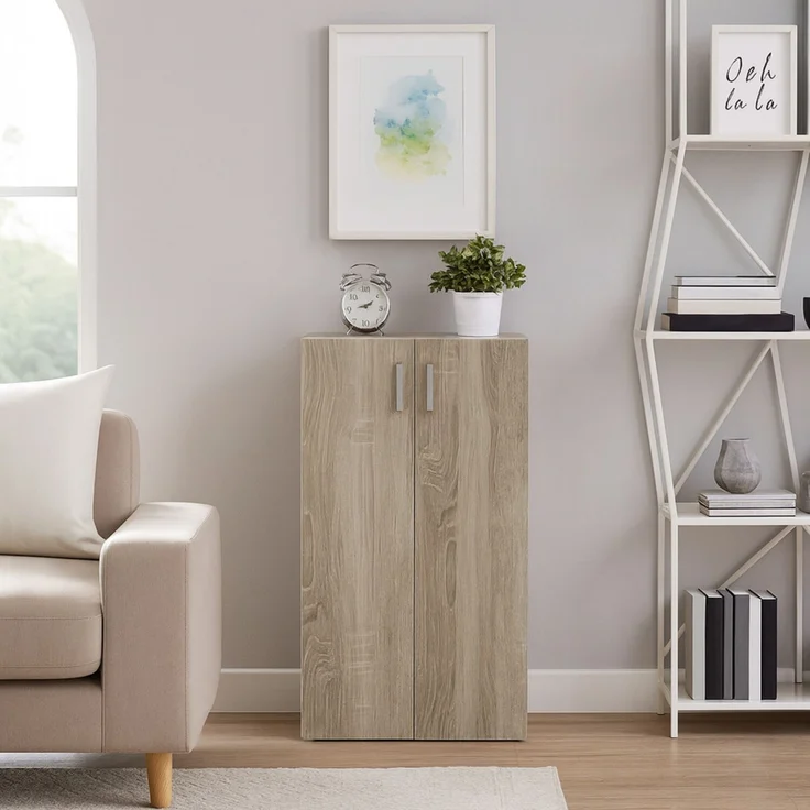 HTI-Line Kommode Kommode Nina mit 3 Regalfächern (Stück, 1 St, 1x Kommode Nina), Anrichte Sideboard Schrank – Bild 3