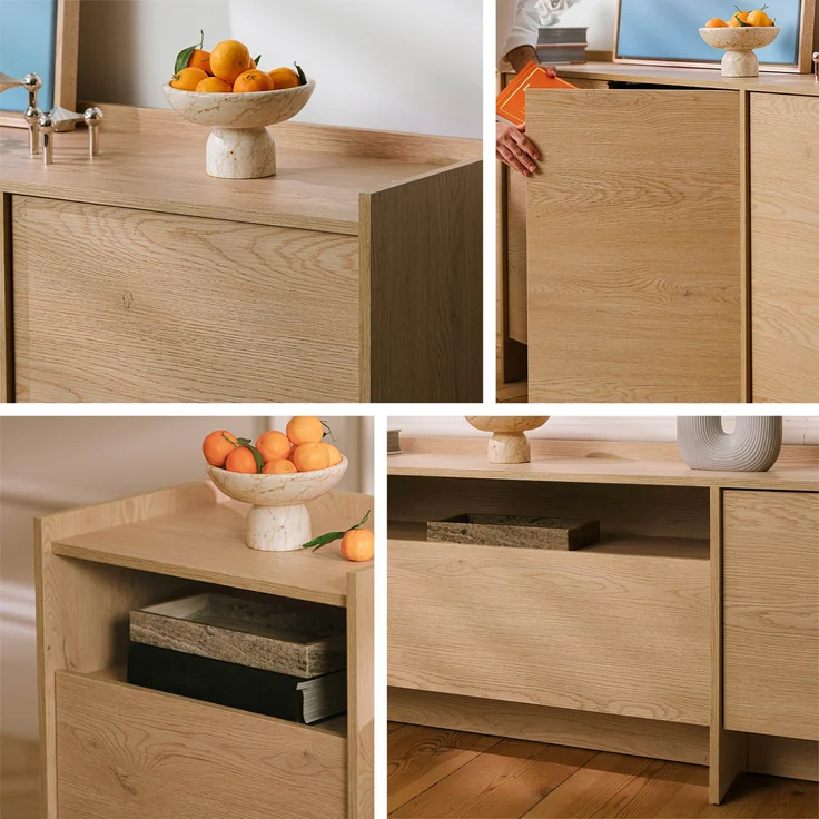 Mirjan 24 'Jundia K4D' Kommode, HDF-Platte Baltic Storm, 200 x 90 x 38 cm – Bild 6