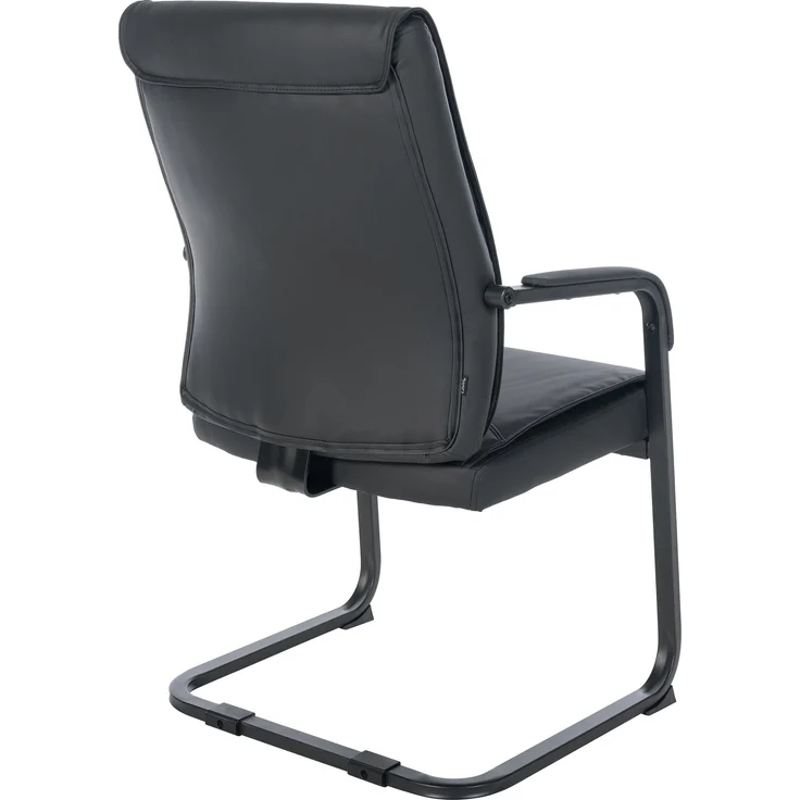 CLP Besucherstuhl XL Anubis mit Armlehne,schwarz/schwarz – Bild 3