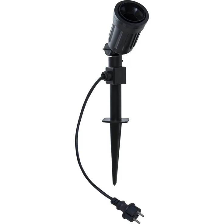 Outdoor Spotlight PAR38 E27 – Garten & Außenbeleuchtung, wetterfester Spot für Bäume, Sträucher & Terrasse, IP44, 5 m Kabel, Schwarz