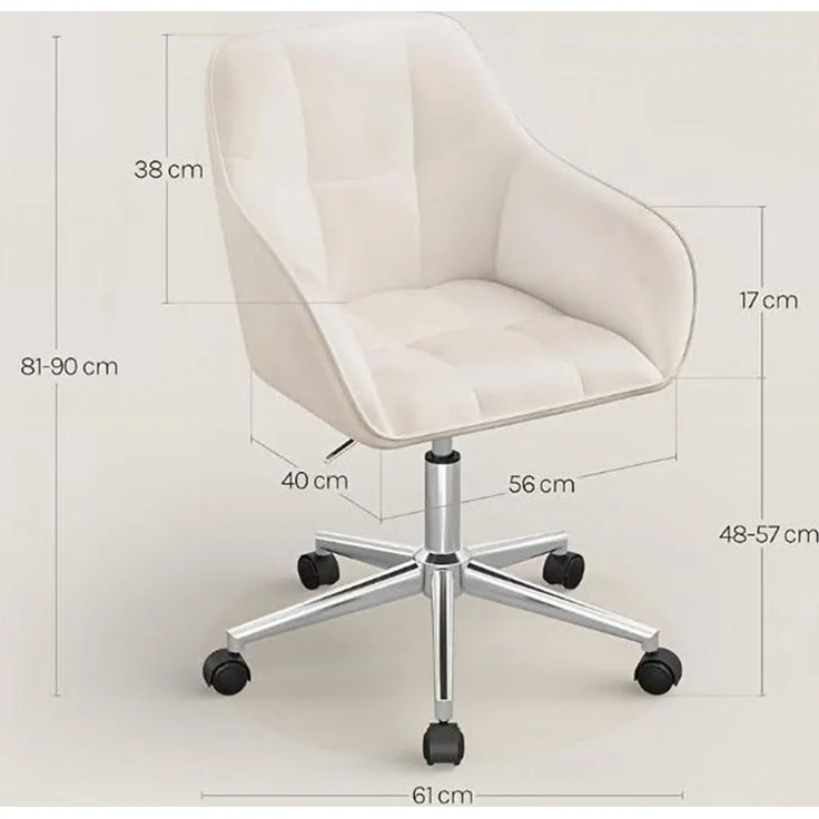 JEOBEST Bürostuhl Homeoffice Stuhl, PU Stuhl Höhenverstellbar Bürostuhl ergonomisch, (1 St) für Arbeitszimmer Schlafzimmer,bis 120kg