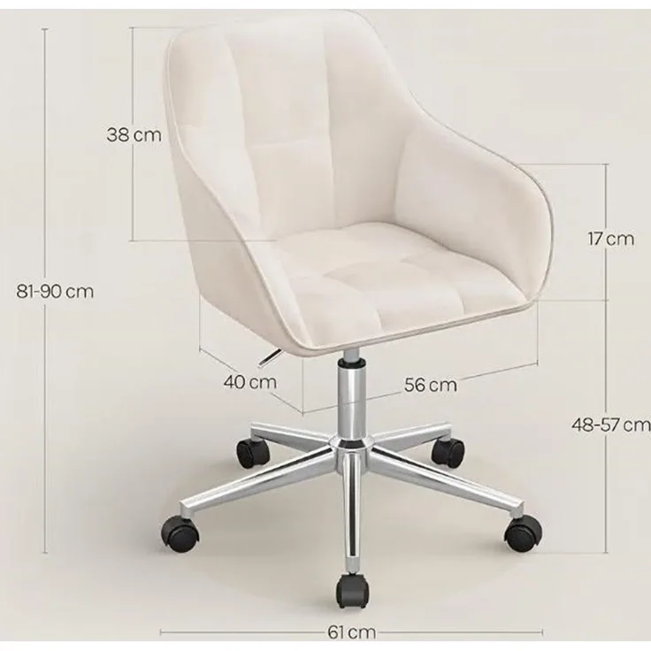 JEOBEST Bürostuhl Homeoffice Stuhl, PU Stuhl Höhenverstellbar Bürostuhl ergonomisch, (1 St) für Arbeitszimmer Schlafzimmer,bis 120kg