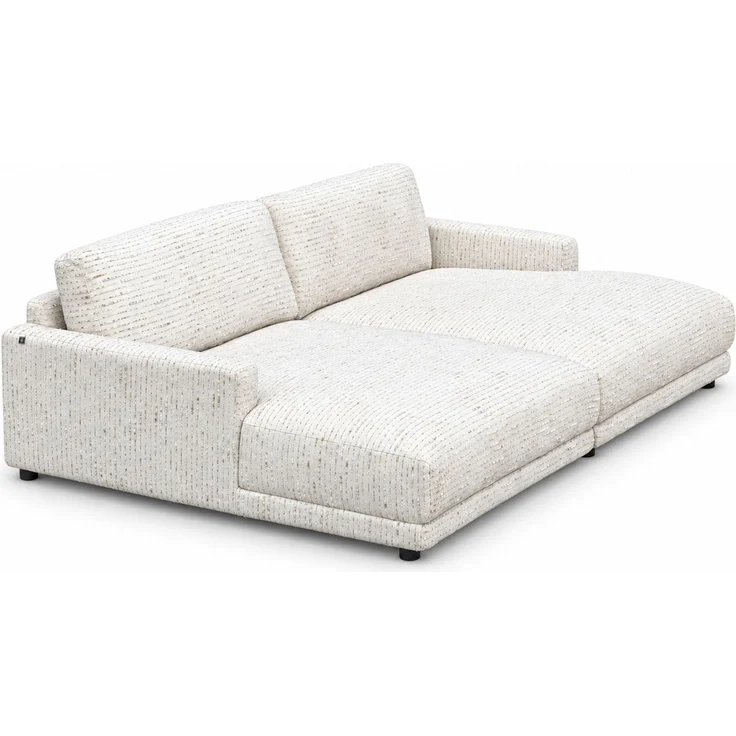 KAWOLA Big Sofa MARLIN Stoff cremeweiß 80 x 168 x 262 cm – Bild 3