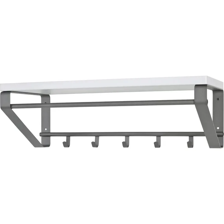 Wandgarderobe anthrazit weiss 70x30x23cm