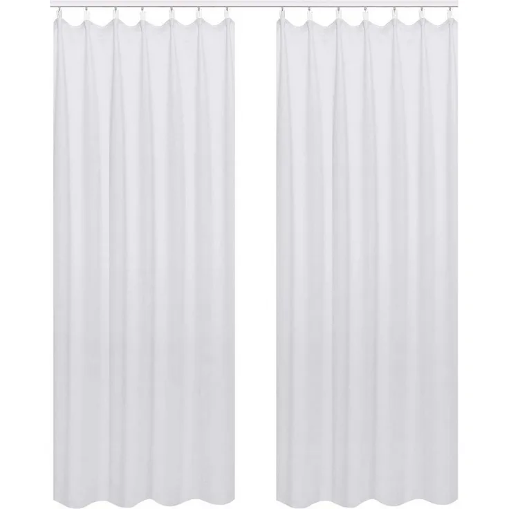 Woltu Vorhang (2 St), Kräuselband, blickdicht, Blickdicht mit Kräuselband Leichte Verdunklungsvorhänge