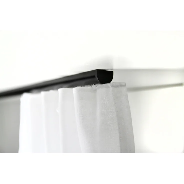 Deco-Raum® Gardinenschiene Innenlauf Round | Länge: 340cm | Material: Aluminium | Farbe: Schwarz – Bild 5