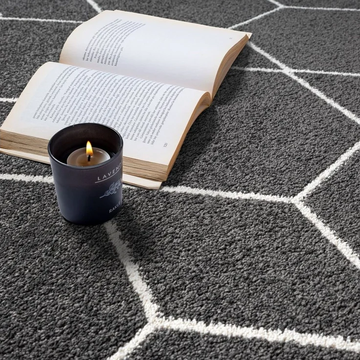 Sanat Teppich Trellis, rechteckig, Höhe: 10 mm, Kurzflor, skandi, boho, auch als Läufer und in rund – Bild 3
