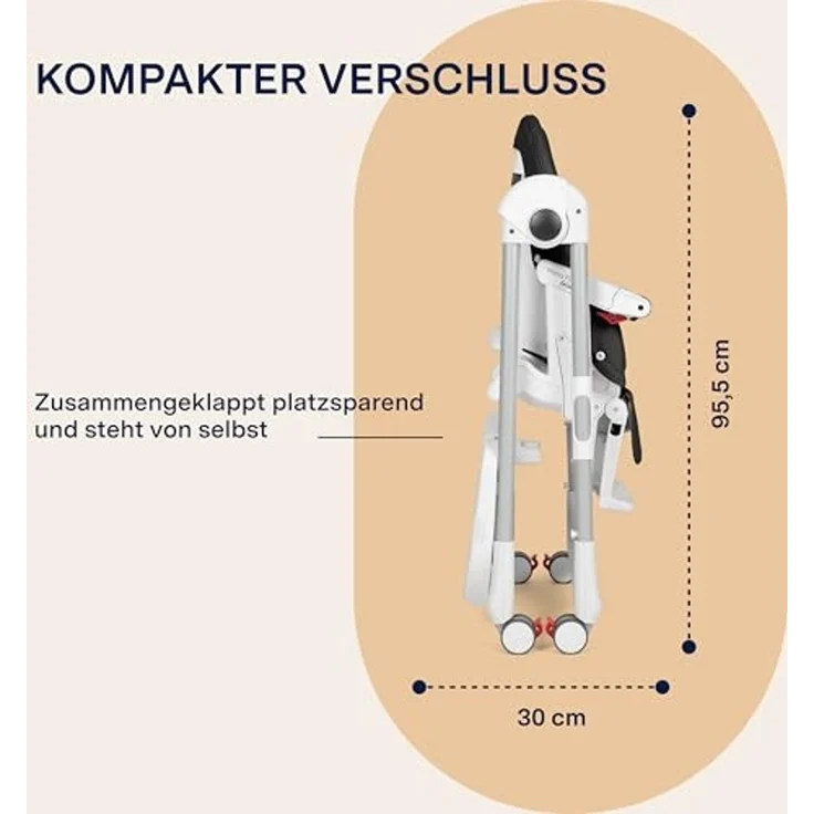 Peg Perego 'Prima Pappa Follow Me' Hochstuhl - Petrolio (Lederimitat) – Bild 7