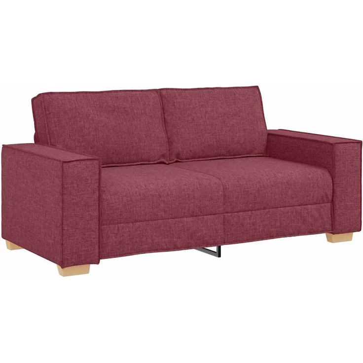 vidaXL 2-Sitzer Sofa Weinrot 180x78x84 cm Stoff 4104983 – Bild 1