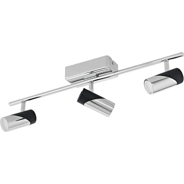 LED Deckenleuchte, Spots beweglich, Alu, Chrom, L 57,5 cm – Bild 1