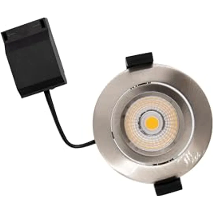 Dotlux LED-Leuchte CIRCLEminidim 6W 3000K, dimmbar, spritzwassergeschützt IP44, Edelstahl gebürstet, schwenkbar – Bild 2