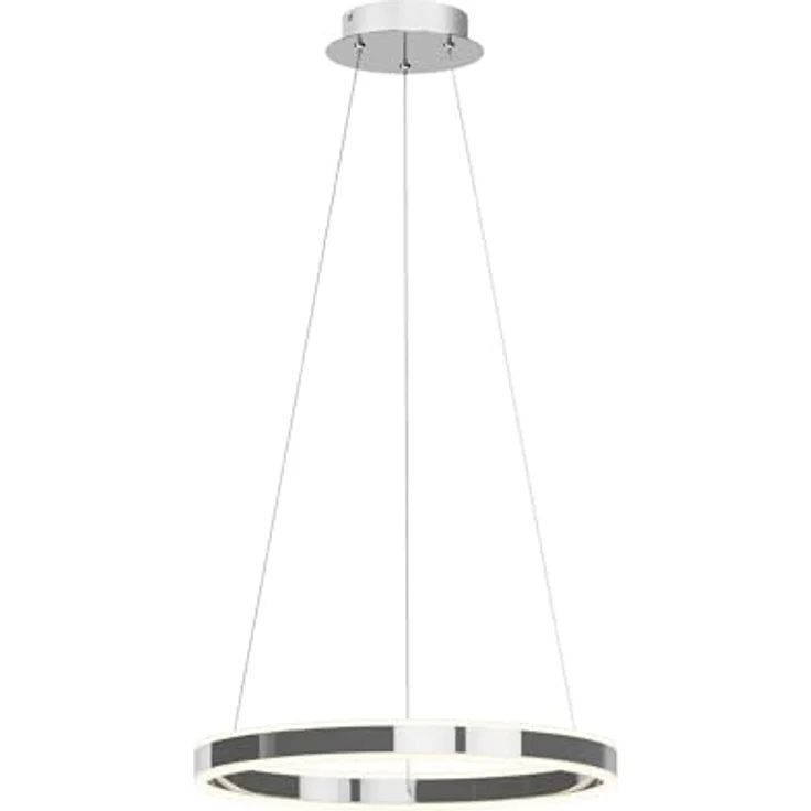 Lucande LED-Pendelleuchte Lyani, Ø 50 cm, chrom, dimmbar mit hoher Leuchtkraft und 3-stufiger Helligkeitsregulierung – Bild 1