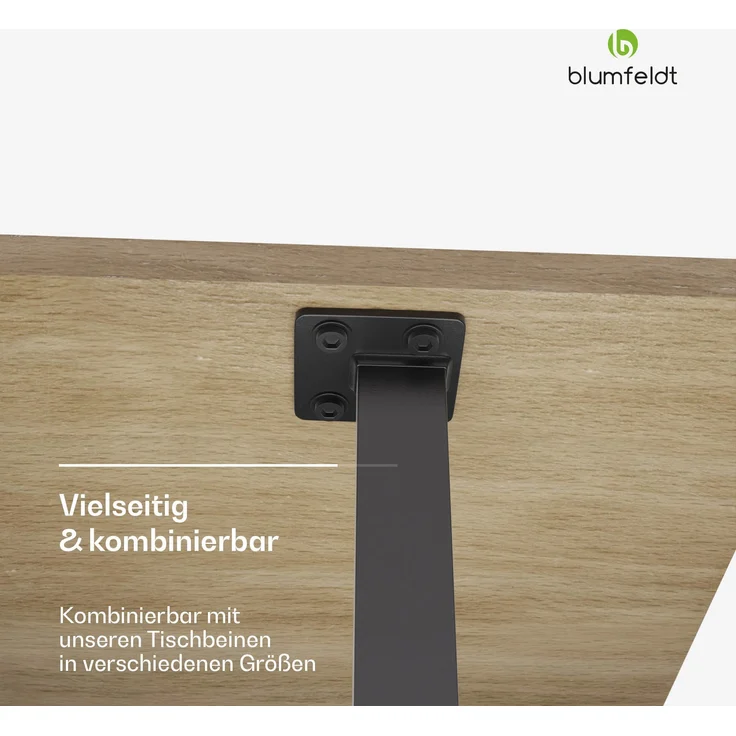 Blumfeldt Bearsdon Tischplatte 120x80 - Langlebige Holztischplatte, Kratzfest & Hitzebeständig, Ideal für Esszimmer - Modernes Kiefer-Finish, Perfekt für Industrielle & Minimalistische Räume – Bild 3