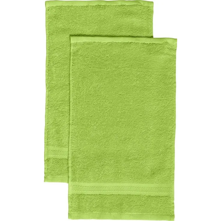 REDBEST Gästehandtuch Gästetuch "Chicago" 2er-Pack, Frottier (2-St), Walk-Frottier Uni