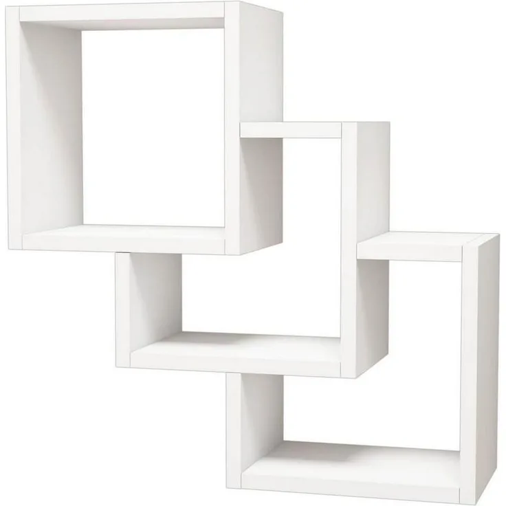 Homemania Wandregal Three Box 57,9 x 19,5 x 57,7 cm Weiß