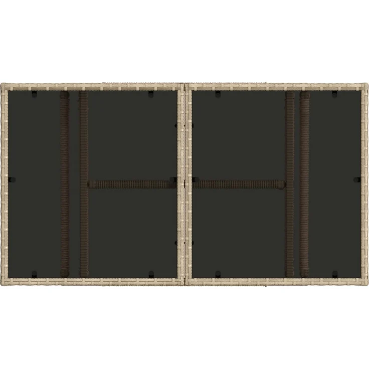 vidaXL Gartensofa-set 6 stk. Beige und Cremeweiß 100 x 55 x 73 cm 3436791 – Bild 7
