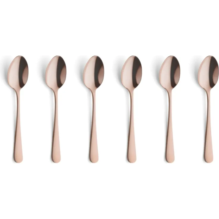 Amefa AUSTIN Mocca-/Espressolöffel Set 6-teilig PVD kupfer mattiert