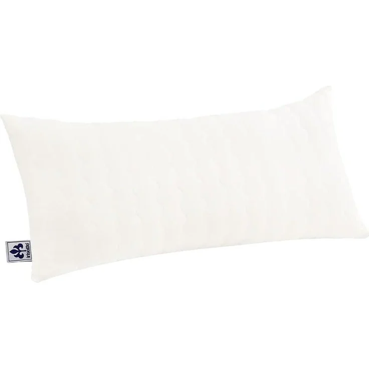 Badenia Bettcomfort Irisette Merino wash Kissen mit Baumwollbezug, 40x80 cm