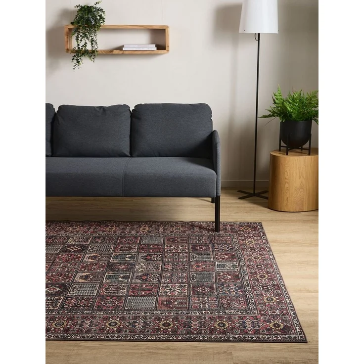 Interiyou Teppich Gent, Rechteckig, Höhe: 5 mm, Vintage Kurzflor für Wohnzimmer, Schlafzimmer, waschbar, pflegeleicht – Bild 2
