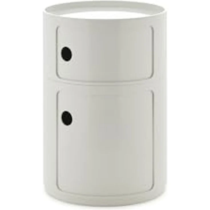 Kartell Componibili Big, Container 2-fächer, Durchmesser 42 cm, Weiss – Bild 1