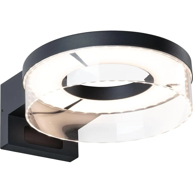 Paulmann 93111 LED Außenwandleuchte Capea Bewegungsmelder anthrazit 3000K IP44 – Bild 1