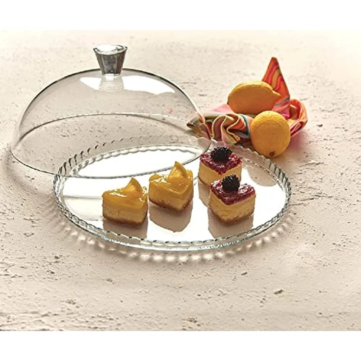 Glas Tortenplatte mit Haube 32cm Patisserie – Bild 2