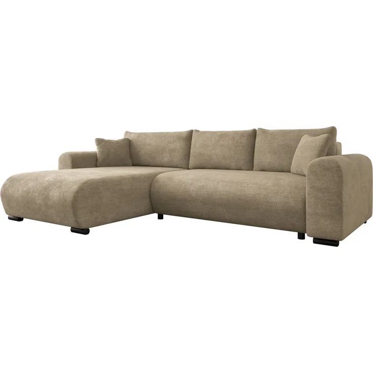 Mirjan24 Ecksofa Merkos (Farbe: Lumo 30), 80 x 188 x 285 cm