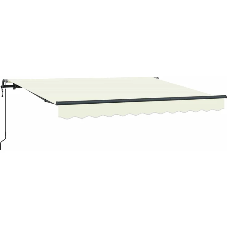 vidaXL Einziehbare Markise Creme 250 x 200 cm Stoff 3329360 – Bild 2