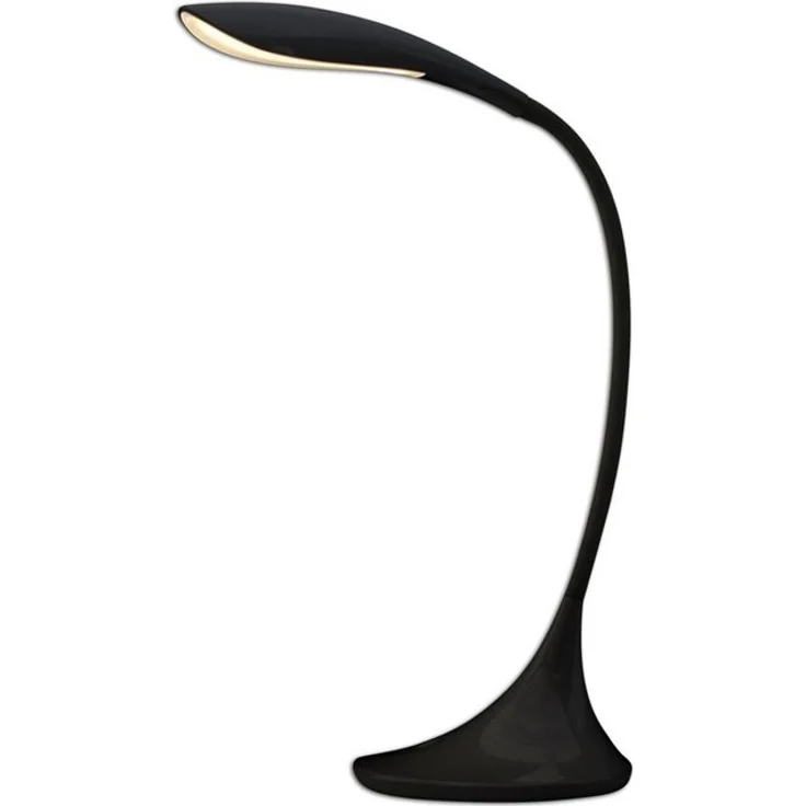 näve LED Tischleuchte Alf, Dimmfunktion, mehrere Helligkeitsstufen, LED fest integriert, Warmweiß, Dimmbar, incl. Trafo, Toufunktion, schwarz, Höhe flexibel bis 37,5cm – Bild 4