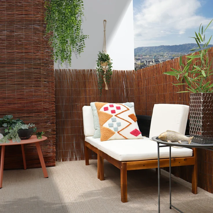 100x300cm Balkon Sichtschutzmatte Weide – Bild 2
