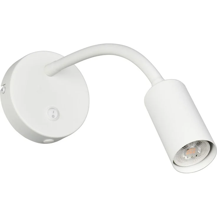 Schwanenhals Leselampe TARYN Weiß mit Schalter, Breite 10cm – Bild 2