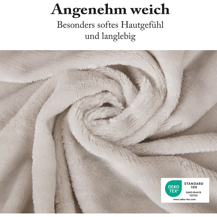 Spannbettlaken Cashmere Touch - Wolkenschloss 90-100 x 200cm Natur – Bild 7
