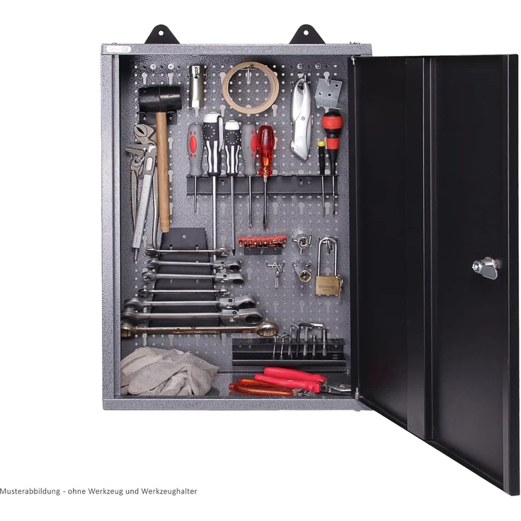 ONDIS24 Werkzeugschrank Tim 42 cm (2-St) mit abschließbarer Tür, Eurolochwand, bis 30 kg belastbar – Bild 5