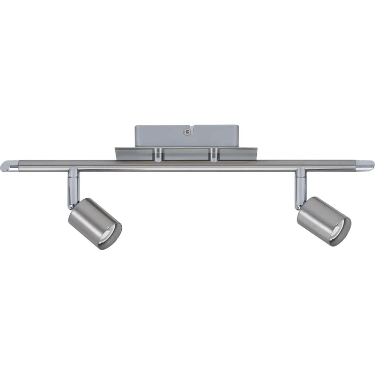Paulmann Spotlight Georgia max 2x10W GU10 Nickel gebürstet 230V Metall7289 – Bild 2