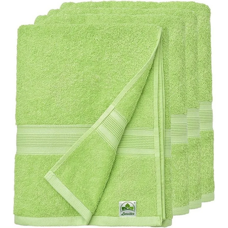 leevitex® Handtücher 4er-Set, 50 × 100 cm, aus 100% Baumwolle, Frottee (Set, 4-St), OEKO-TEX® STANDARD 100 zertifiziert und hochwertig verarbeitet – Bild 2