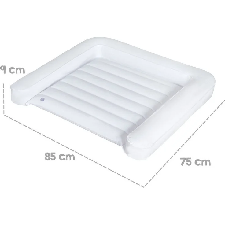 roba Wickelauflage Aufblasbare - 75 x 85 cm - belastbar bis 15kg - wasserfest - Weiß – Bild 2