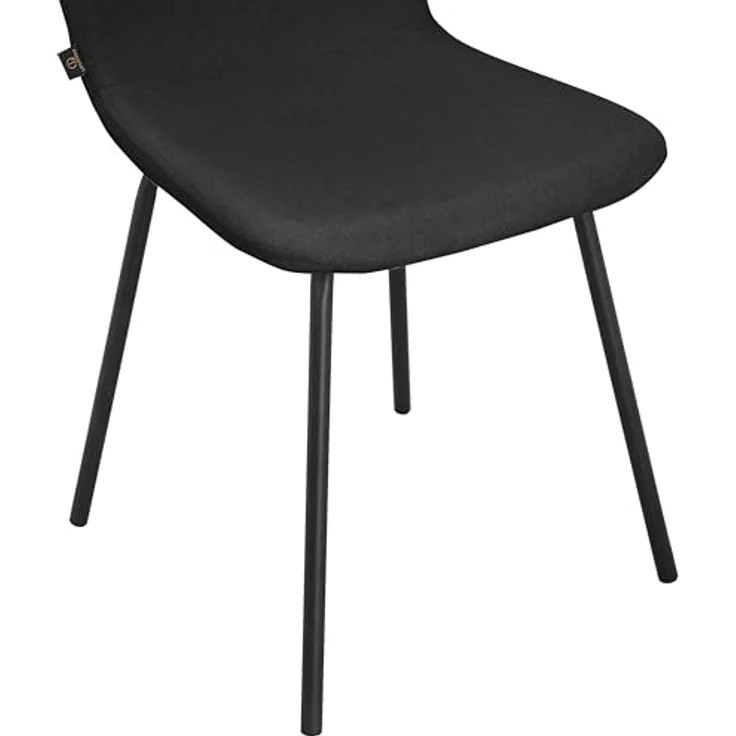 Ulmar | Esszimmerstuhl 2er-Set Stoff Anthrazit – Gepolsterte Stühle mit modernem Design für Küche & Wohnzimmer – Bild 5