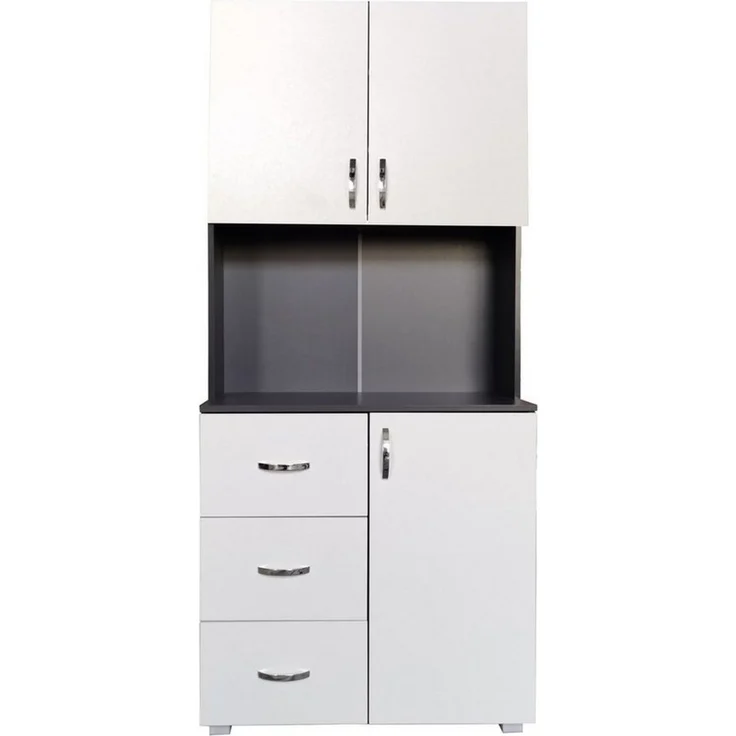 HTI-Line Küchenbuffet Küchenbuffet Blanca (Stück, 1-St, 1x Schrank Blanca, ohne Dekoration) Küchenschrank Hochschrank – Bild 1