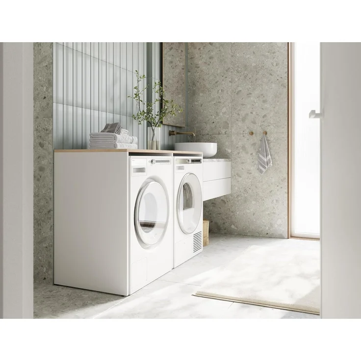 Platan Room Waschmaschinenumbauschrank DORA Waschmaschinenschrank 130 cm breit Überbauschrank Waschmaschine oder Wäschetrockner Schrank für Bad – Bild 2