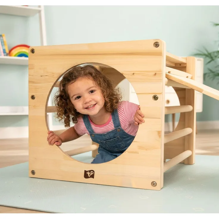 TP Toys 'Active Tots' Klettergerüst, Holz natur, 52 x 60 x 52 cm