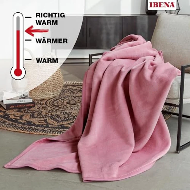 Kniedecke Uni Kniedecke Luxus, IBENA, unifarbenes Design – Bild 4