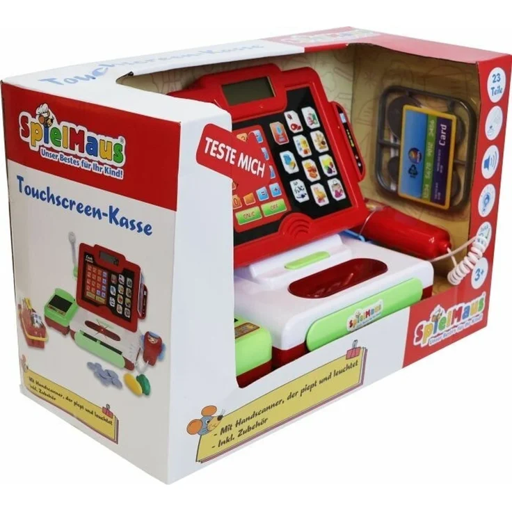 VEDES Großhandel GmbH - Ware SpielMaus Küche Touchscreen-Kasse mit Zubehör – Bild 2