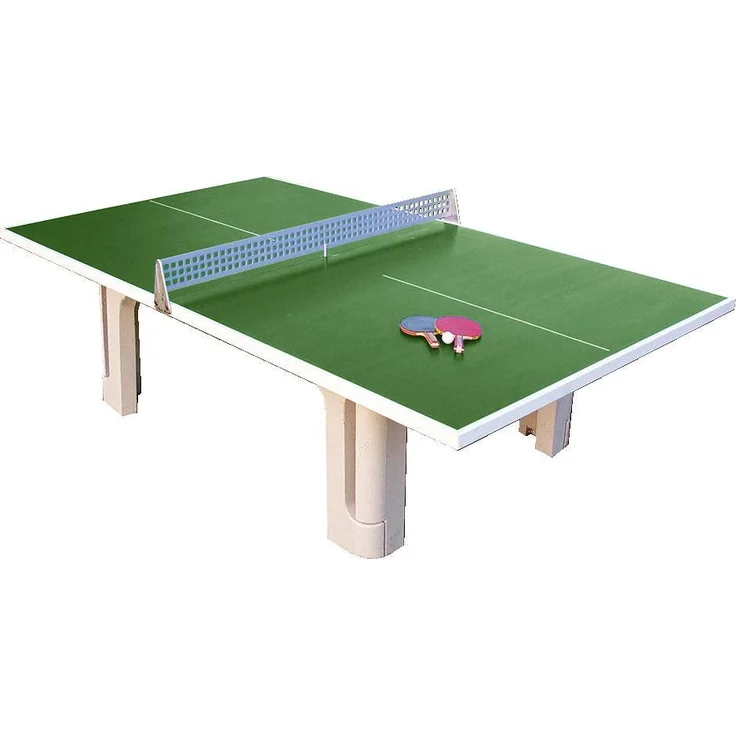 Sport-Thieme Tischtennistisch Profi, wetterfester Outdoor-Tisch mit grüner Polymerbeton-Spielfläche, 274 x 152,5 x 76 cm