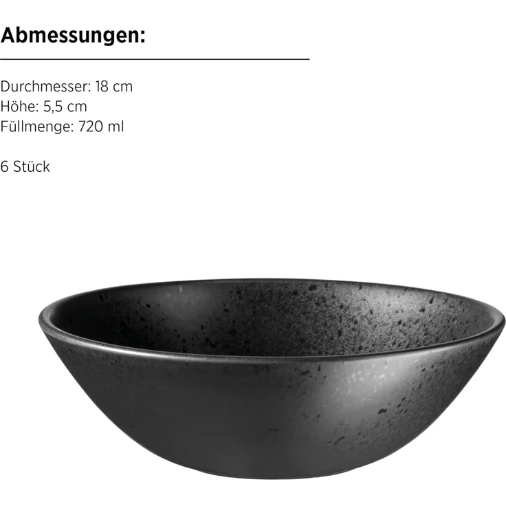 MÄSER Frühstücks-Geschirrset ESSENTIAL, Frühstücks Set, Steinzeug (18-tlg), 6 Personen, Steinzeug, Geschirr-Set, Service – Bild 4