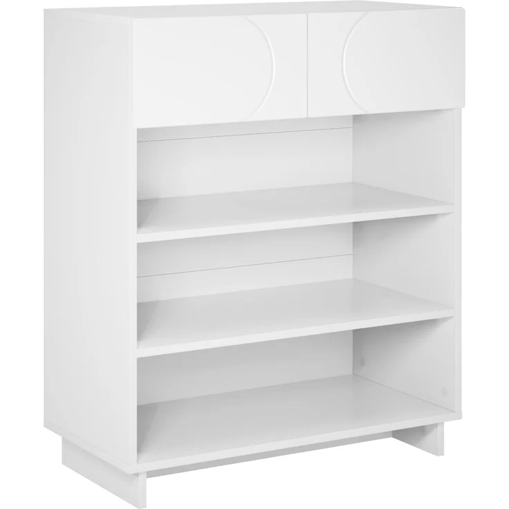 vidaXL Schuhschrank 73 x 38 x 87,5 cm Holzwerkstoff Weiß 8011657 – Bild 2