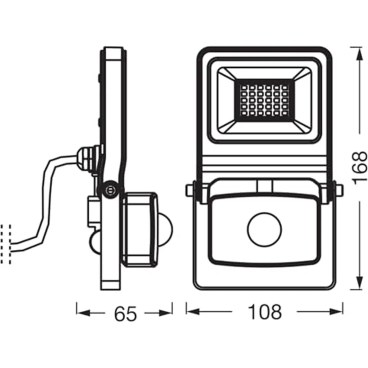 Osram Außenleuchte Endura Flood Bewegungsmelder 20W PCR dunkelgrau warmweiß – Bild 3
