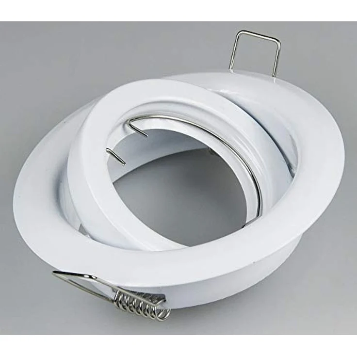 Decken Einbaustrahler Rund 98mm schwenkbar für 50mm LED Lampen – Bild 2