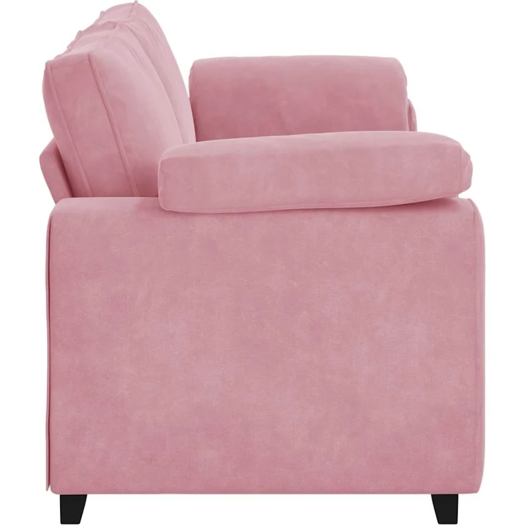 vidaXL 3-Sitzer-Sofa Rosa 220x77x82 cm Samt 4105280 – Bild 4