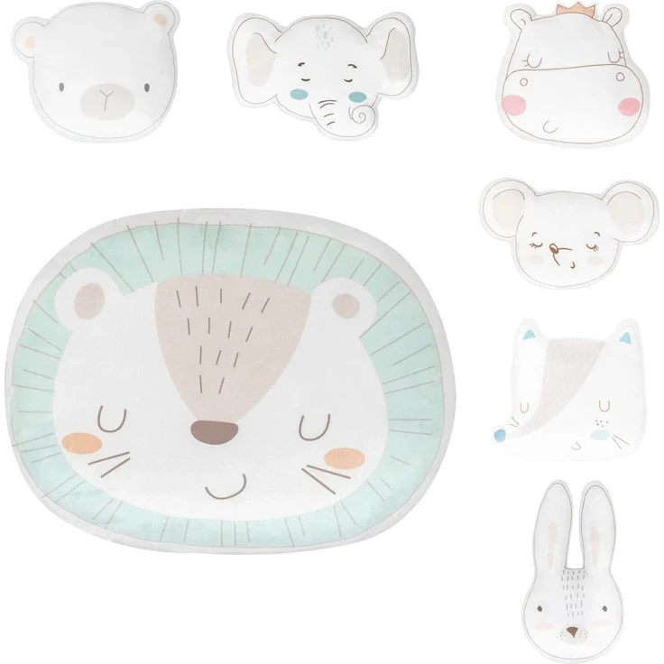 Kikkaboo Babykissen Plüschtier, Kuschelkissen, Figurenkissen, ab Geburt grün – Bild 1